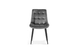 Chaise Juta – Gris foncé – vue 3