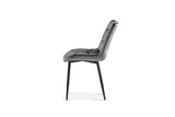 Chaise Juta – Gris foncé – vue 8