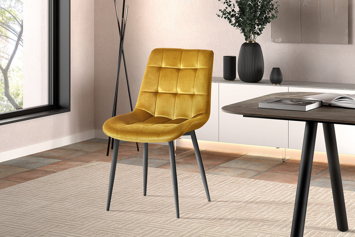 Chaise Juta – Or – vue 2