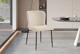 Chaise Lisa – Bouclé beige – vue 3