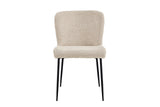 Chaise Lisa – Bouclé beige – vue principale