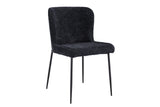 Chaise Lisa – Bouclé gris foncé – vue 4