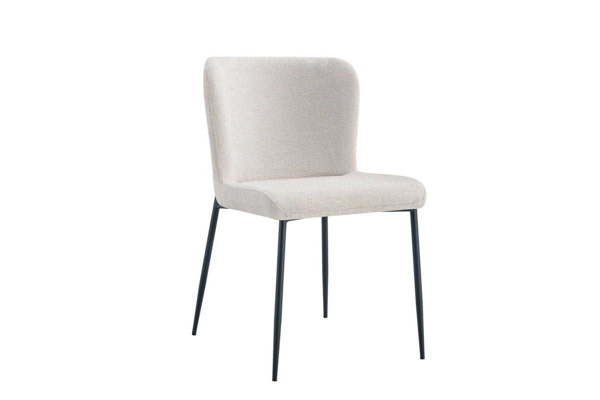 Chaise Lisa – Tissu beige – vue 4