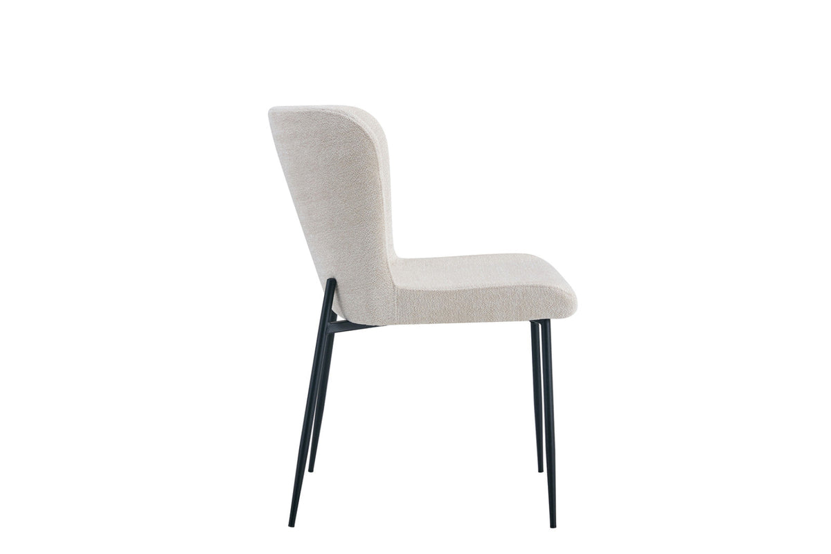 Chaise Lisa – Tissu beige – vue 5