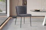 Chaise Lisa – Tissu gris foncé – vue 3