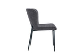 Chaise Lisa – Tissu gris foncé – vue 5