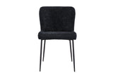 Chaise Lisa – Bouclé gris foncé – vue principale