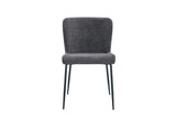 Chaise Lisa – Tissu gris foncé – vue principale