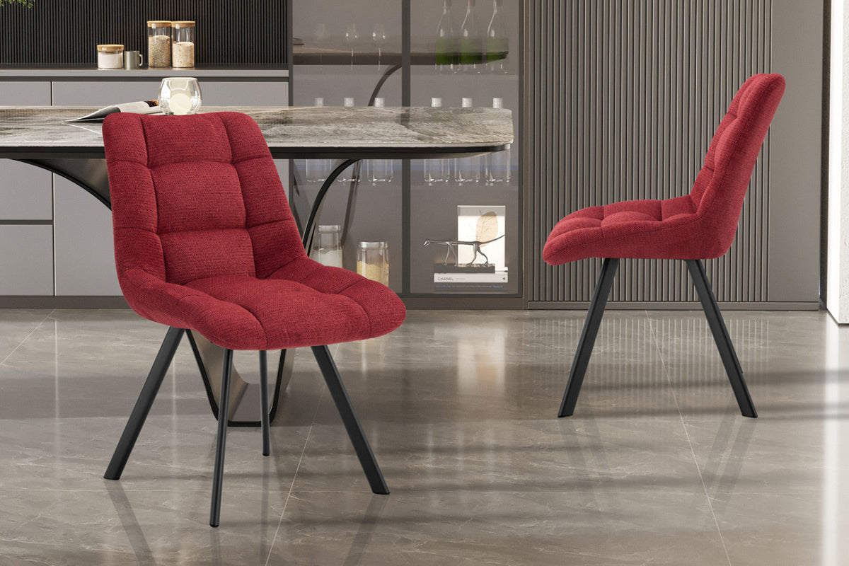 Chaise Lizzy – Rouge – vue 2