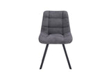 Chaise Lizzy – Gris foncé – vue principale