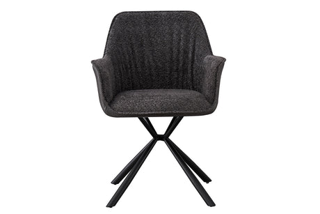 Chaise Lucie – Gris, dos gris clair – vue principale
