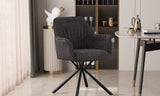 Chaise Lucie – Gris, dos gris clair – vue 3