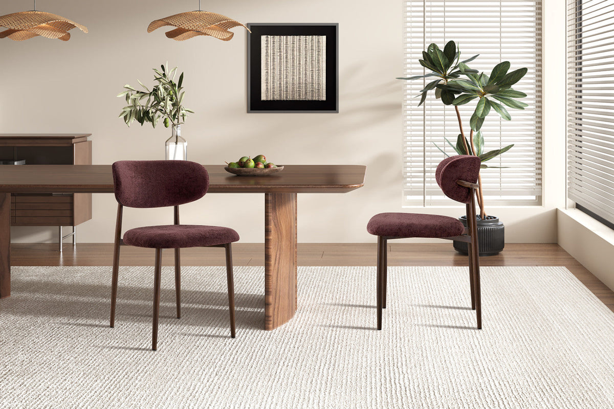 Chaise Nono – Mauve foncé – vue 3