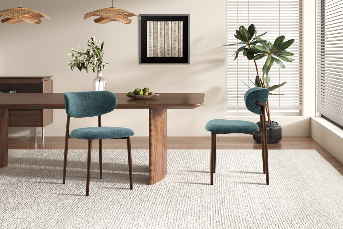 Chaise Nono – Bleu-vert – vue 3