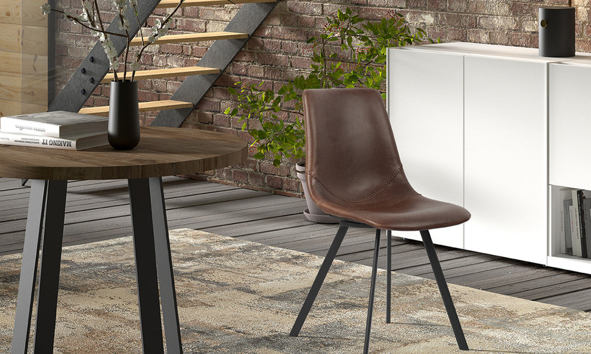 Chaise Oslo – Brun – vue 2