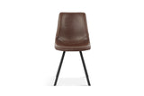 Chaise Oslo – Brun – vue 3