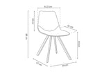 Chaise Oslo – Brun – vue 5