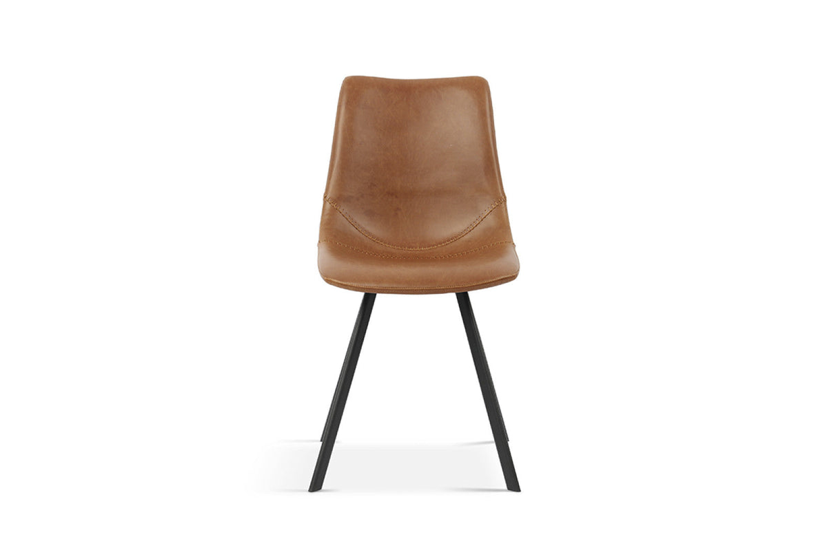 Chaise Oslo – Cognac – vue 3