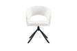 Chaise pivotante Amber – Blanc – vue principale