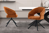 Chaise pivotante Amber – Orange – vue 2