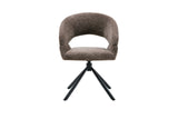 Chaise pivotante Amber – Poivre – vue principale