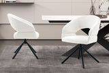 Chaise pivotante Amber – Blanc – vue 2