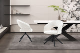 Chaise pivotante Amber – Blanc – vue 3