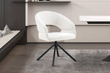 Chaise pivotante Amber – Blanc – vue 4
