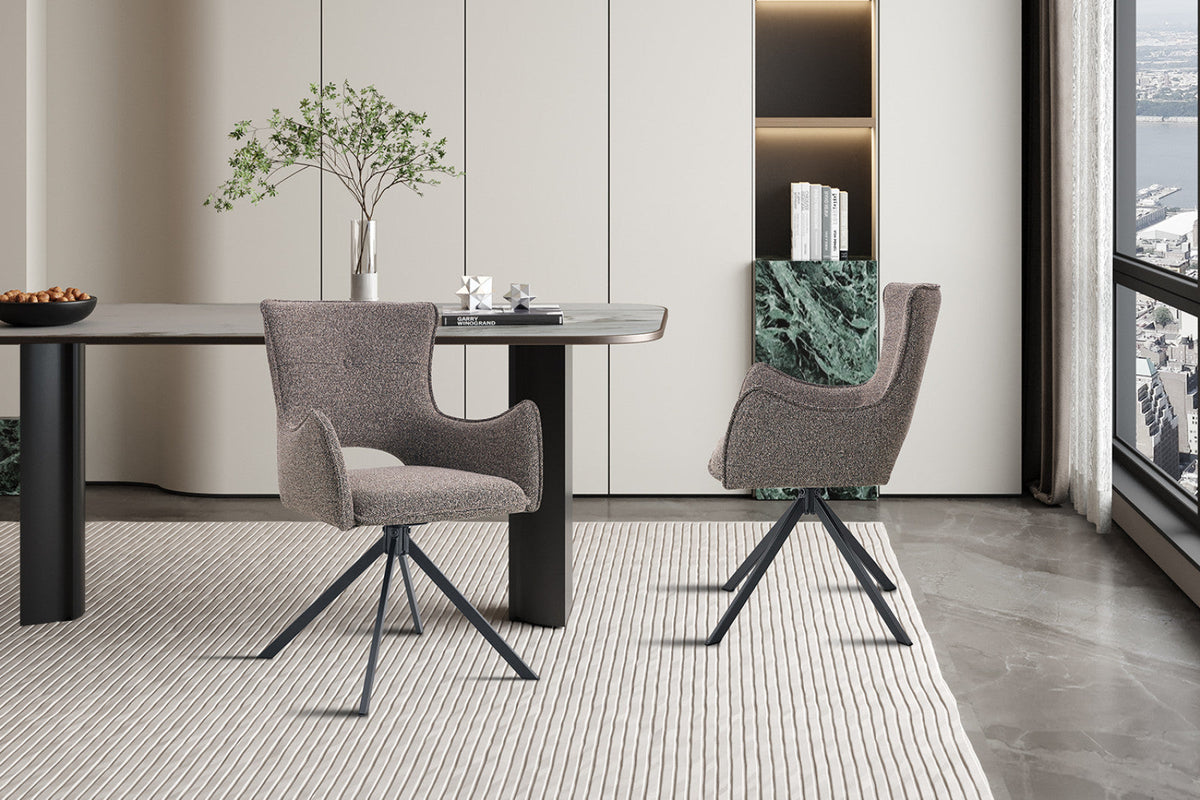 Chaise pivotante Billy – Sable – vue 4