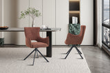 Chaise pivotante Billy – Rouge – vue 4