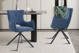 Chaise pivotante Billy – Bleu – vue 2