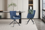 Chaise pivotante Billy – Bleu – vue 4