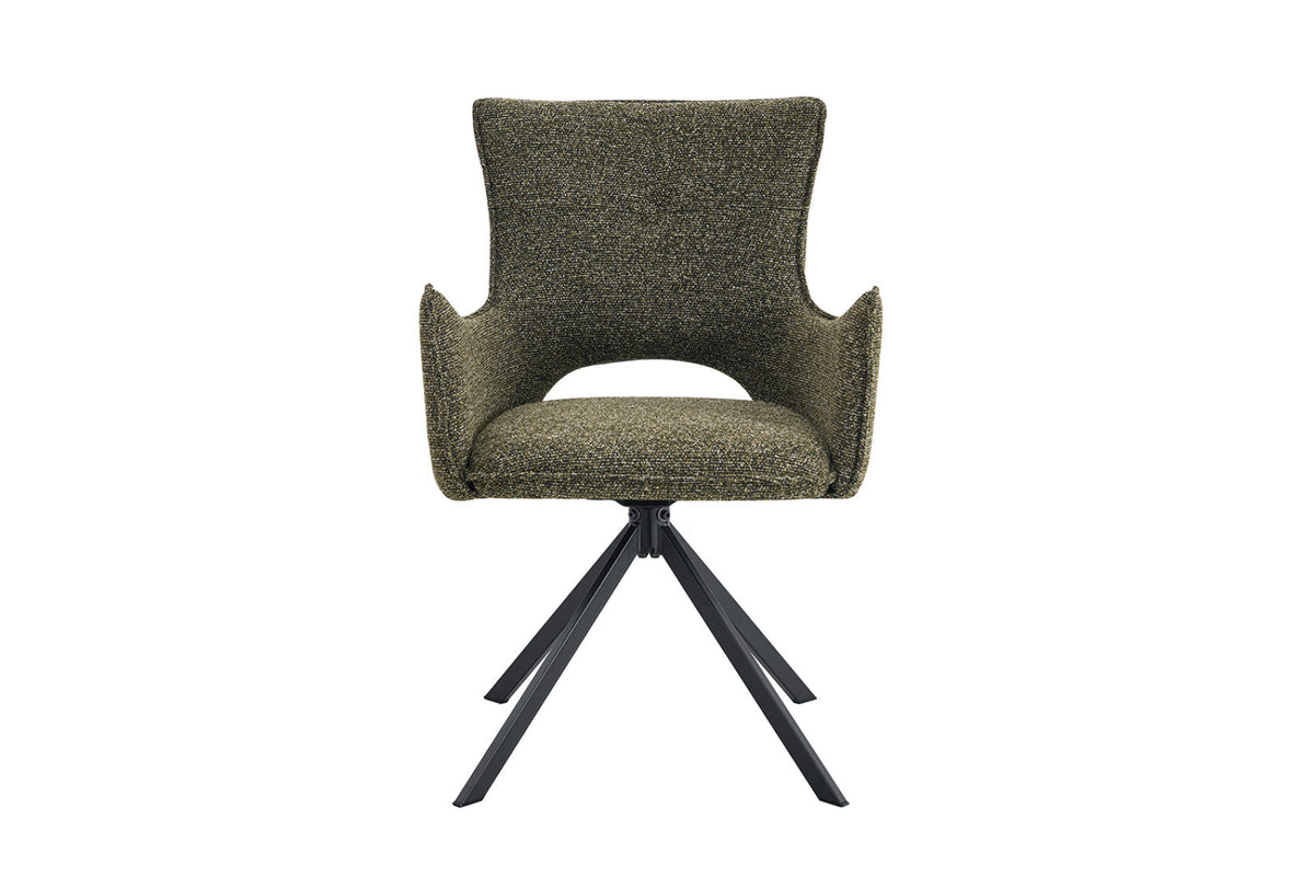 Chaise pivotante Billy – Vert – vue principale