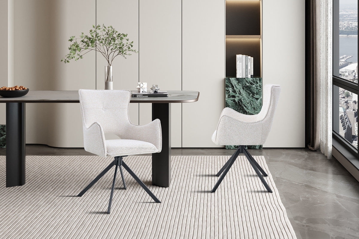 Chaise pivotante Billy – Écru – vue 4