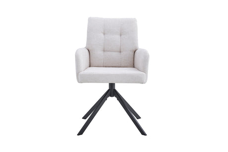 Chaise pivotante Granada – Écru – vue principale