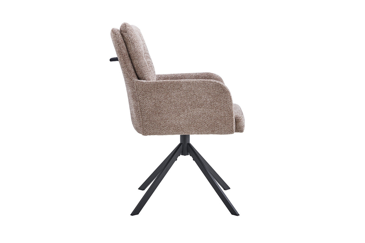 Chaise pivotante Granada – Sable – vue 5