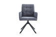 Chaise pivotante Granada – Gris foncé – vue principale