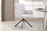 Chaise pivotante Granada – Écru – vue 3