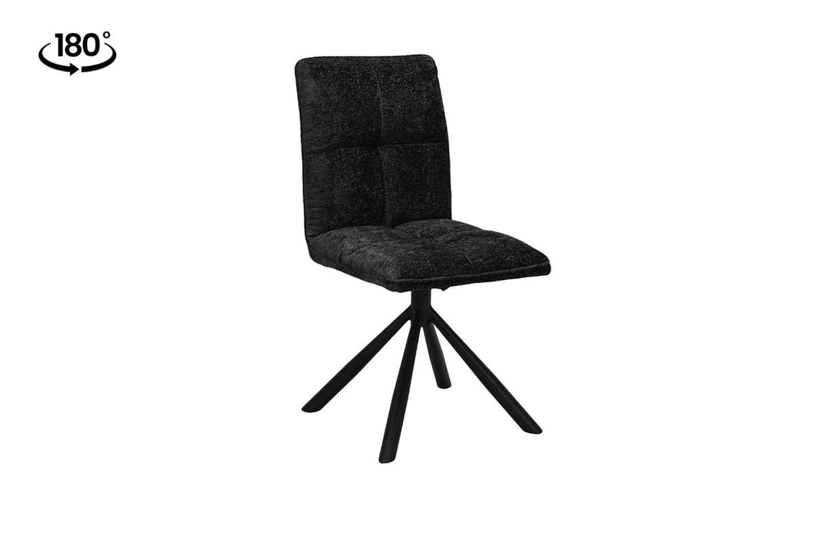 Chaise pivotante Jack – Gris foncé – vue 5