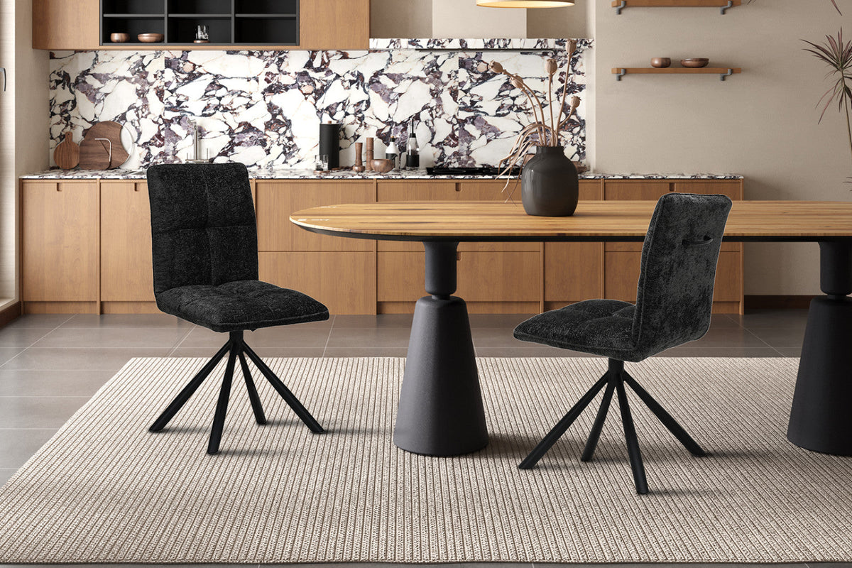Chaise pivotante Jack – Gris foncé – vue 4