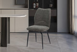Chaise pivotante Lara – Gris – vue 3
