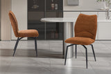 Chaise pivotante Lara – Rouille – vue 2