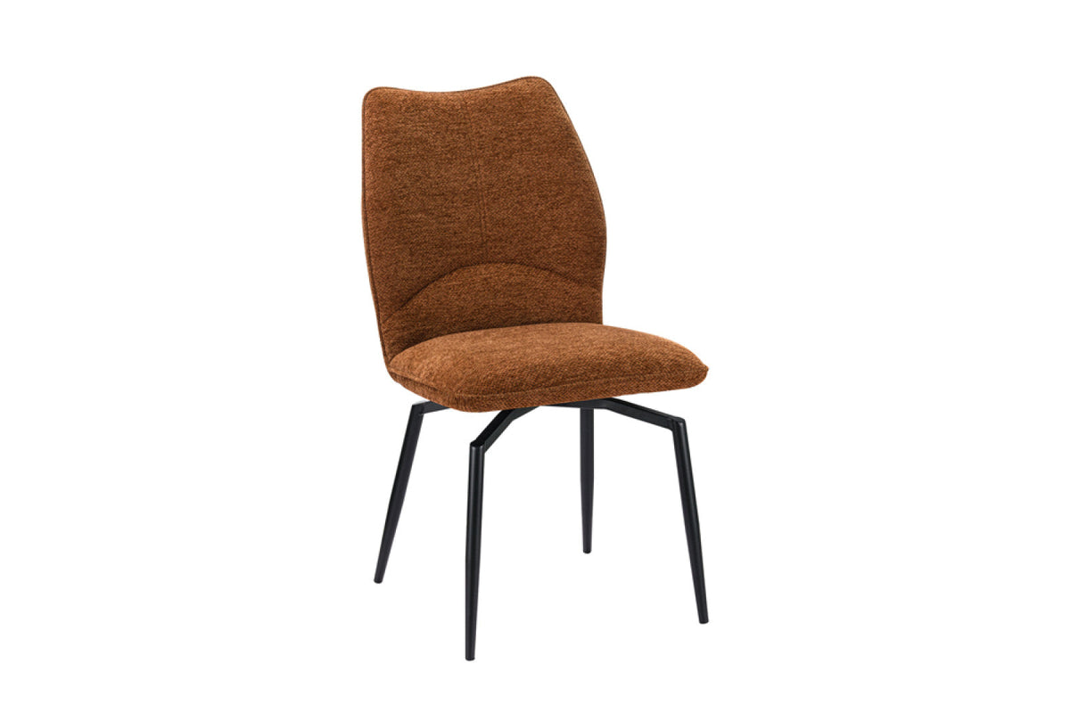 Chaise pivotante Lara – Rouille – vue 5
