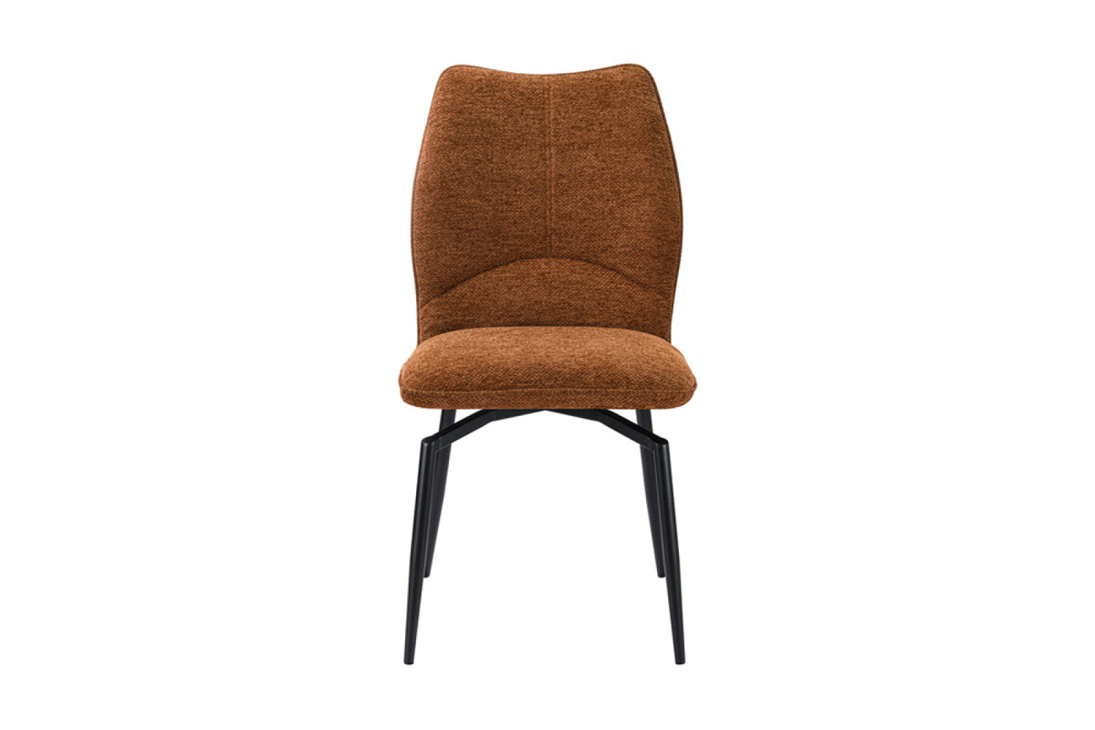 Chaise pivotante Lara – Rouille – vue principale