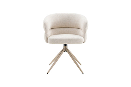 Chaise pivotante Leonie – Beige – vue principale