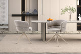 Chaise pivotante Leonie – Poivre – vue 3