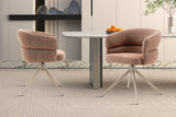 Chaise pivotante Leonie – Rouille – vue 2