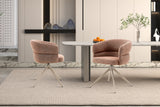 Chaise pivotante Leonie – Rouille – vue 3