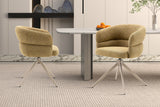 Chaise pivotante Leonie – Jaune – vue 2