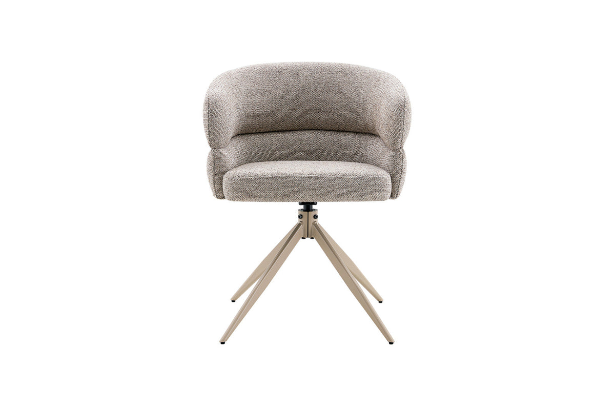 Chaise pivotante Leonie – Poivre – vue principale